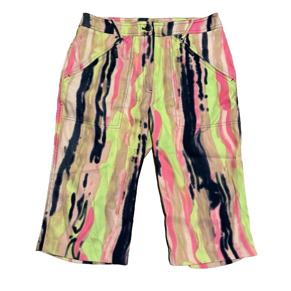 Jamie‎ Sadock Capri Golf Activewear Women's SZ 4 Athleisure Artsy Sporty